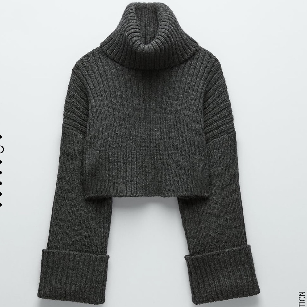 Zara Cropped Knit Sweater